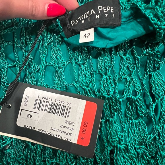 Patrizia Pepe Teal Beach Skirt - Picture 3 of 3